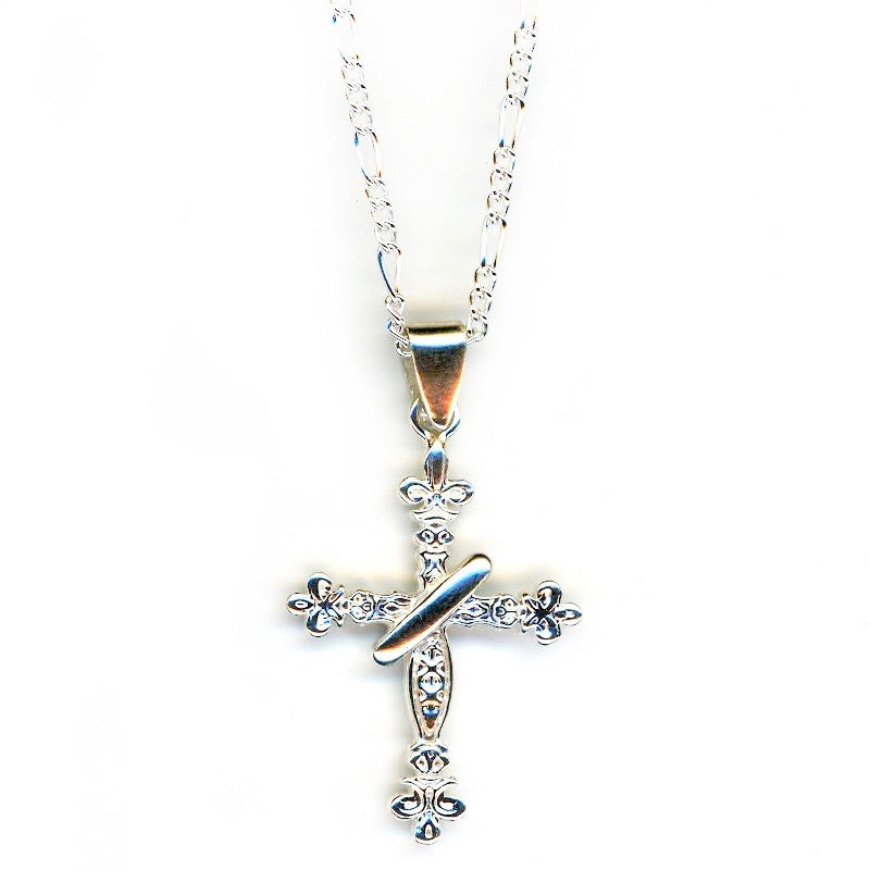 Handcrafted Sterling SIlver | Trinity Cross Necklace | SEAMS Jewelry